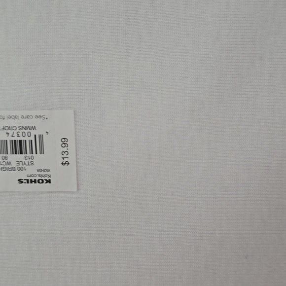 CROFT AND BARROW WOMEN'S PLUS SIZE PETITE WHITE LONG SLEEVES TEE-SHIRT SIZE PXXL - Picture 12 of 12